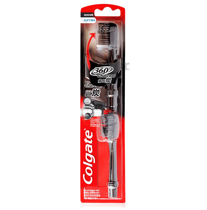 Colgate 360 Charcoal Battery Powered Toothbrush Refill