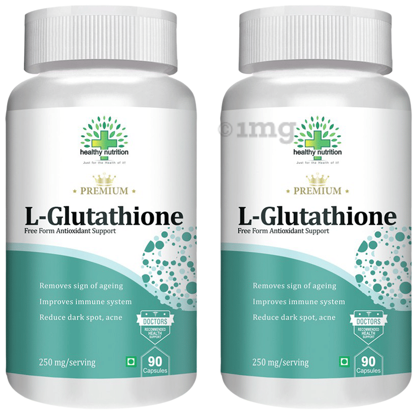 Healthy Nutrition L-Glutathione Capsule (90 Each): Buy combo pack of 2.0 bottles at 𝗯𝗲𝘀𝘁 𝗽𝗿𝗶𝗰𝗲 in India