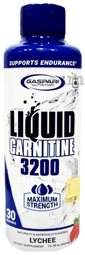 Gaspari Nutrition Liquid Carnitine 3200 Litchi: Buy bottle of 450.0 ml  Liquid at best price in India | 1mg