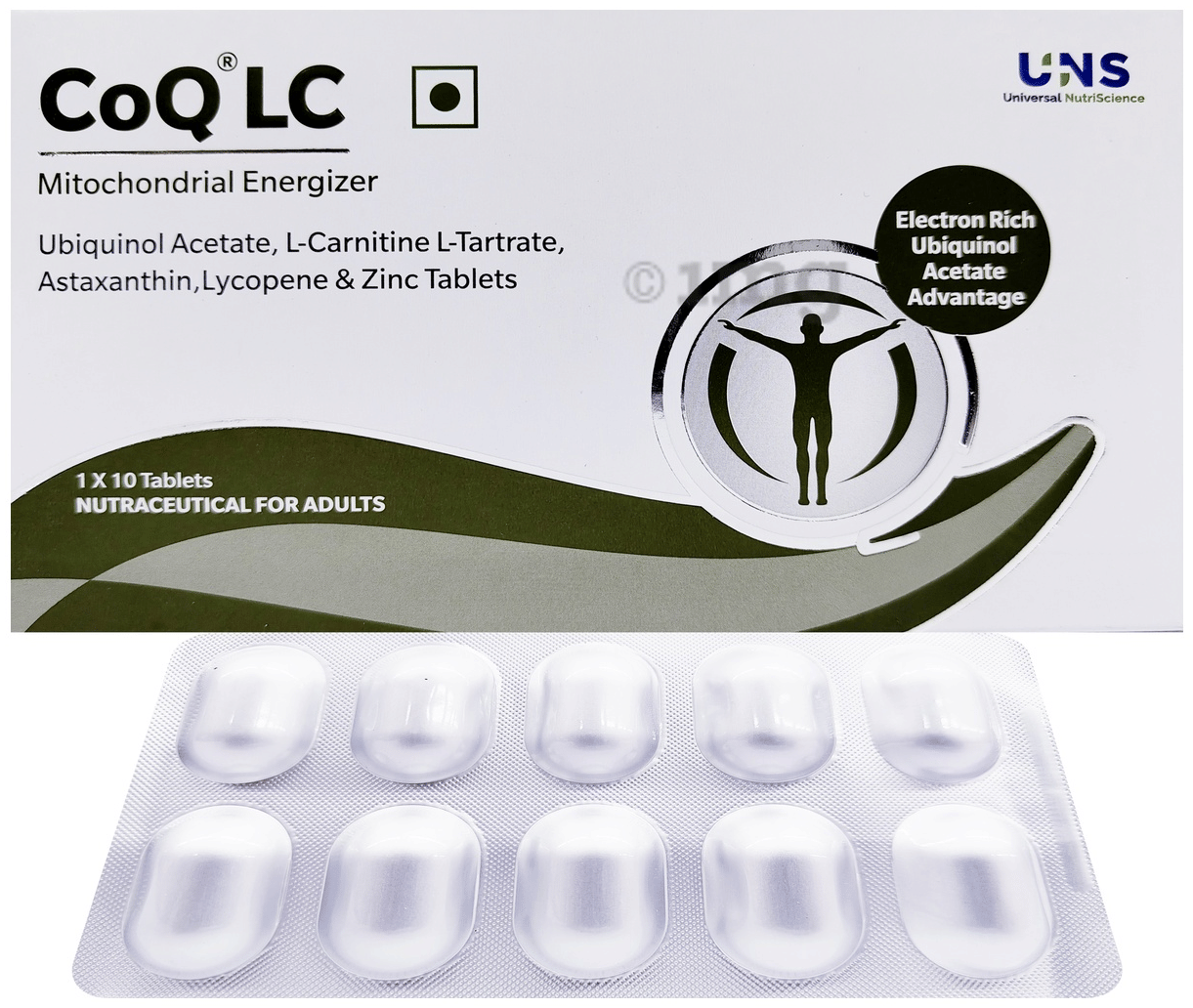 CoQ LC Mitochondrial Energizer Tablet: Buy strip of 10.0 tablets at    in India | 1mg