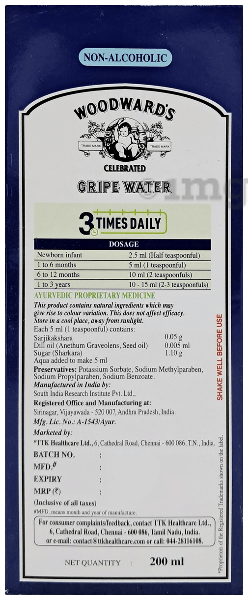 Woodward'S Gripe Water 200 Ml