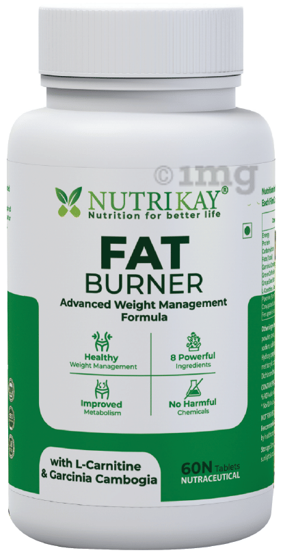 Nutrikay Fat Burner Tablet with L-Carnitine & Garcinia Cambogia (60 Each):  Buy combo pack of 2.0 bottles at best price in India | 1mg