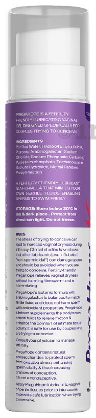 Pregahope Fertility Friendly Lubricant | For Couples Trying to Conceive:  Buy pump bottle of 50.0 gm Gel at best price in India