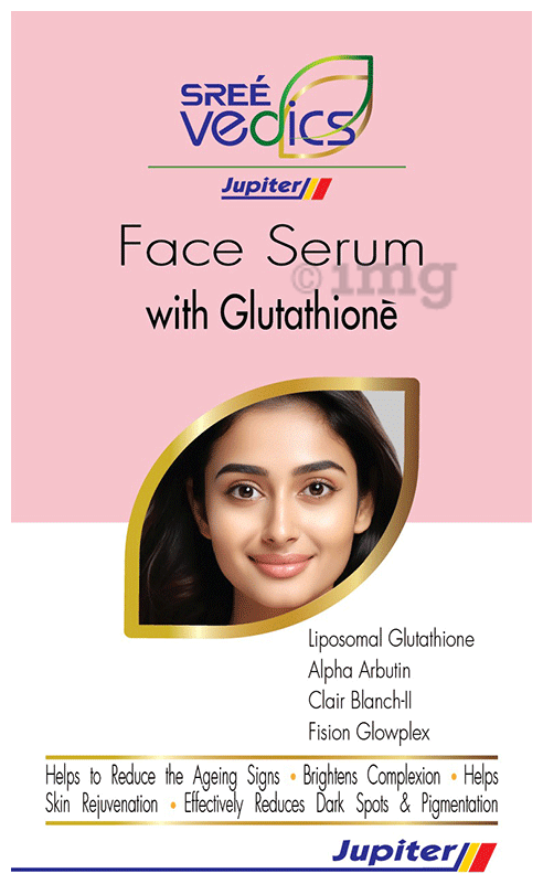 glutathione jupiter Sree Vedics Jupiter Face Serum with Glutathione: Buy box of 30.0 ml Serum  at best price in India