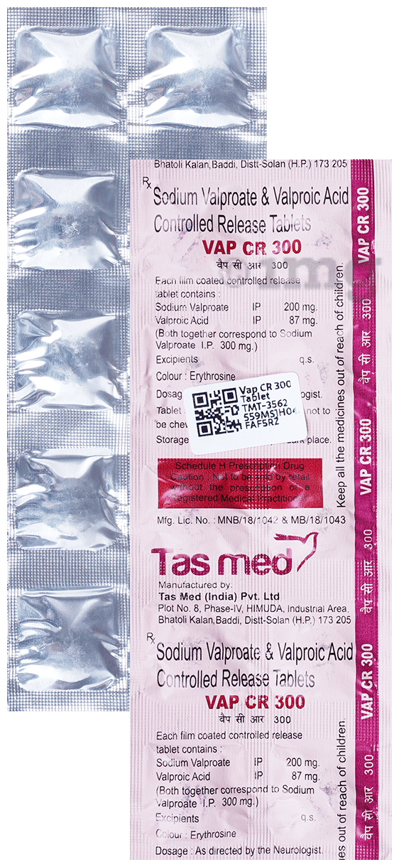 Buy Vap CR 300 Tablet Online: View Uses, Side Effects, Price, Substitutes |  1mg