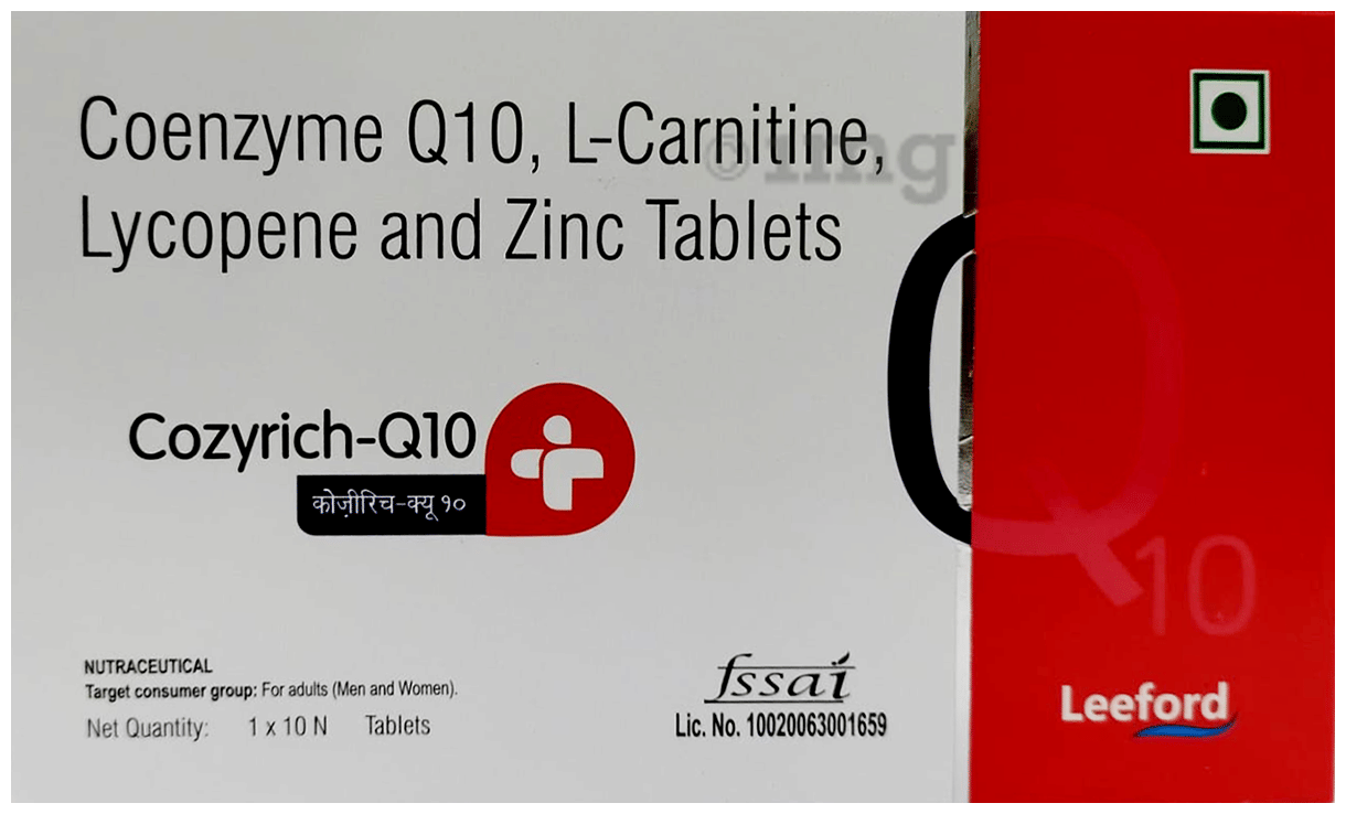 coenzyme q10 l carnitine lycopene and zinc tablets White Label Co-Enzyme Q10, L-Carnitine, Lycopene Powder, and Zinc Tablets  Manufacturer in India main image 1