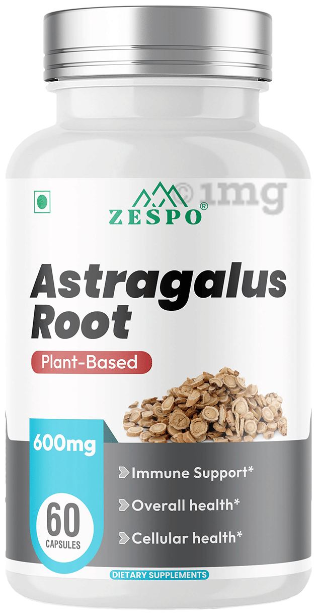 Zespo Plant-Based Astragalus Root 600mg Capsule: Buy bottle of