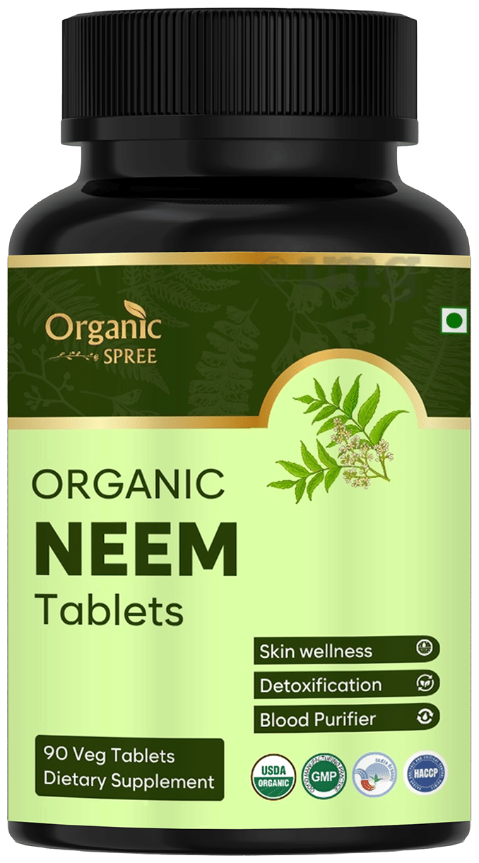 Organic Spree Neem Veg Tablet: Buy bottle of 90.0 tablets at best