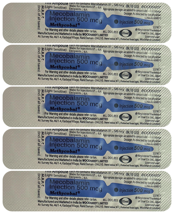 Buy MethycOBAL Injection Online: View Uses, Side Effects, Price,  Substitutes | 1mg