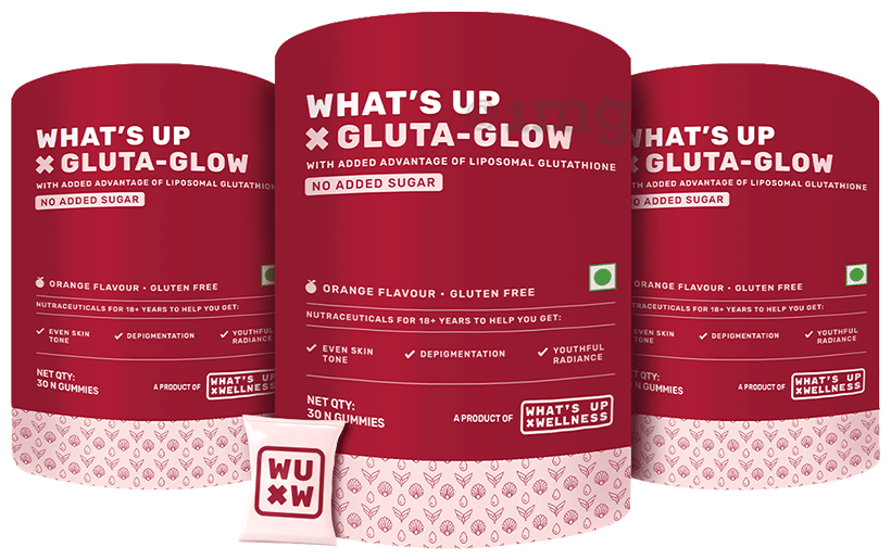 beauty up glutathione What's Up Wellness Glutathione Gummies with Vitamin C| Radiant & Youthful  Skin (30 Each): Buy combo pack of 3.0 jar at best price in India