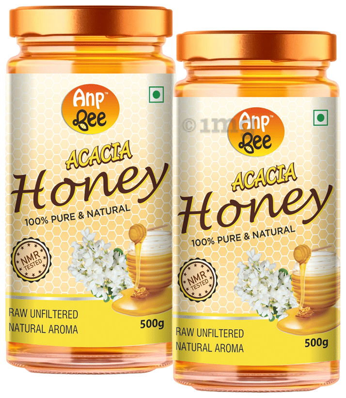 Anp Bee Acacia Honey (500gm Each): Buy combo pack of 2.0 jar at