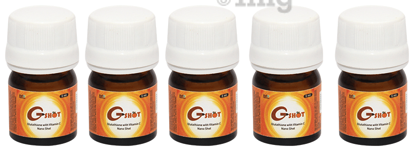 G-Shot Glutathione with Vitamin C Nano Shot (5ml Each): Buy combo pack of  5.0 bottles at best price in India
