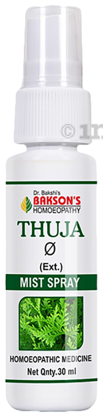 Bakson's Homoeopathy Thuja Mist Spray: Buy pump bottle of 30.0 ml Spray at    in India | 1mg