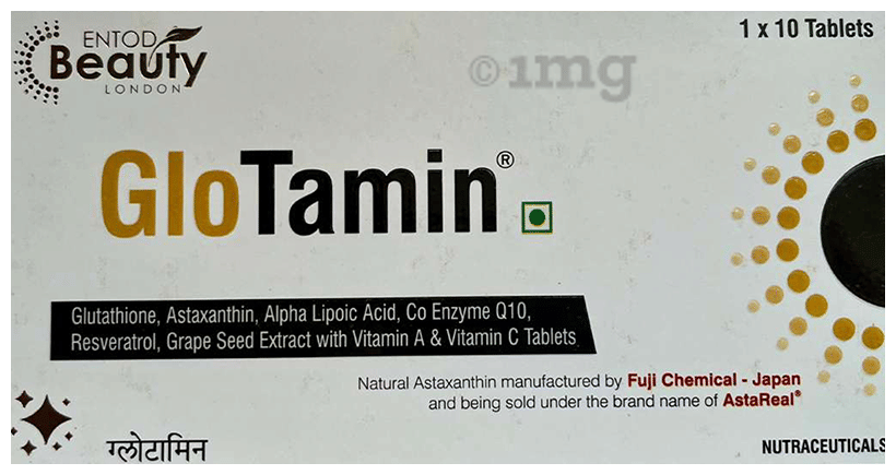 glutathione and astaxanthin GloTamin Tablet: Buy strip of 10.0 tablets at best price in India