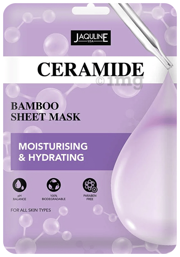 Jaquline USA Ceramide Bamboo Sheet Mask for All Skin Types: Buy