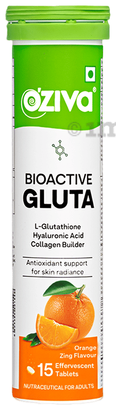 oziva glutathione builder ingredients Plant Based For Skin Glow & Anti-Ageing 120 Capsules Oziva Bioactive Gluta Effervescent Tablets