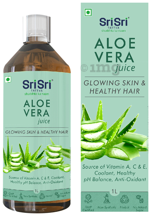 Sri Sri Tattva Aloe Vera Juice for Skin & Hair Health | No Added Sugar: Buy  bottle of 1000.0 ml Juice at   in India | 1mg