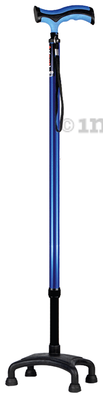 Vissco 2909 Avanti Plus T Shape Aluminum Stick with Quadripod Base