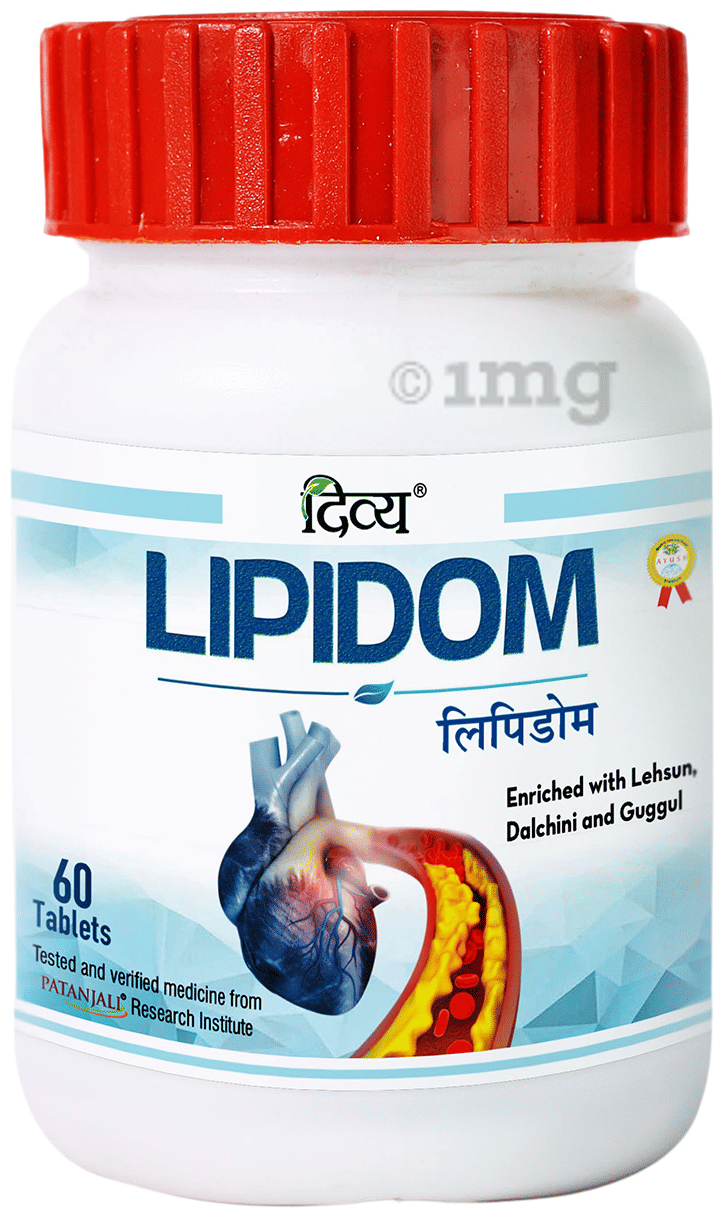 Patanjali Divya Lipidom Tablet: Buy bottle of 60.0 tablets at