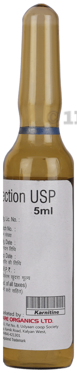 Buy Karnitine Injection Online: View Uses, Side Effects, Price, Substitutes  | 1mg