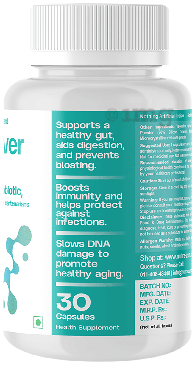 Nutrazen Gut Probiotic 45 Billion+ CFU | 18 Strains with L