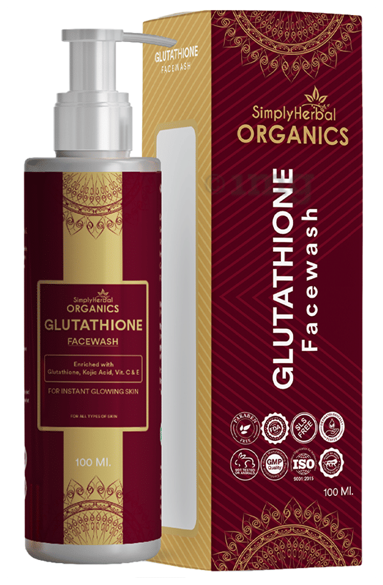Simply Herbal Organics Glutathione Face Wash: Buy pump bottle of 100.0 ml Face Wash at in India | 1mg Simply Herbal Organics Glutathione Face Wash: Buy pump bottle of 100.0 ml Face Wash at in India | 1mg