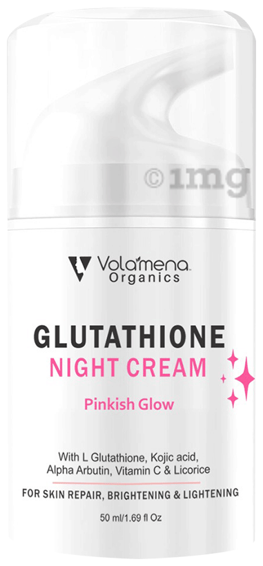glutathione tablets vita glow night cream price in india Vita Glow Glutathione Skin Whitening Night Cream and Capsules main image 1