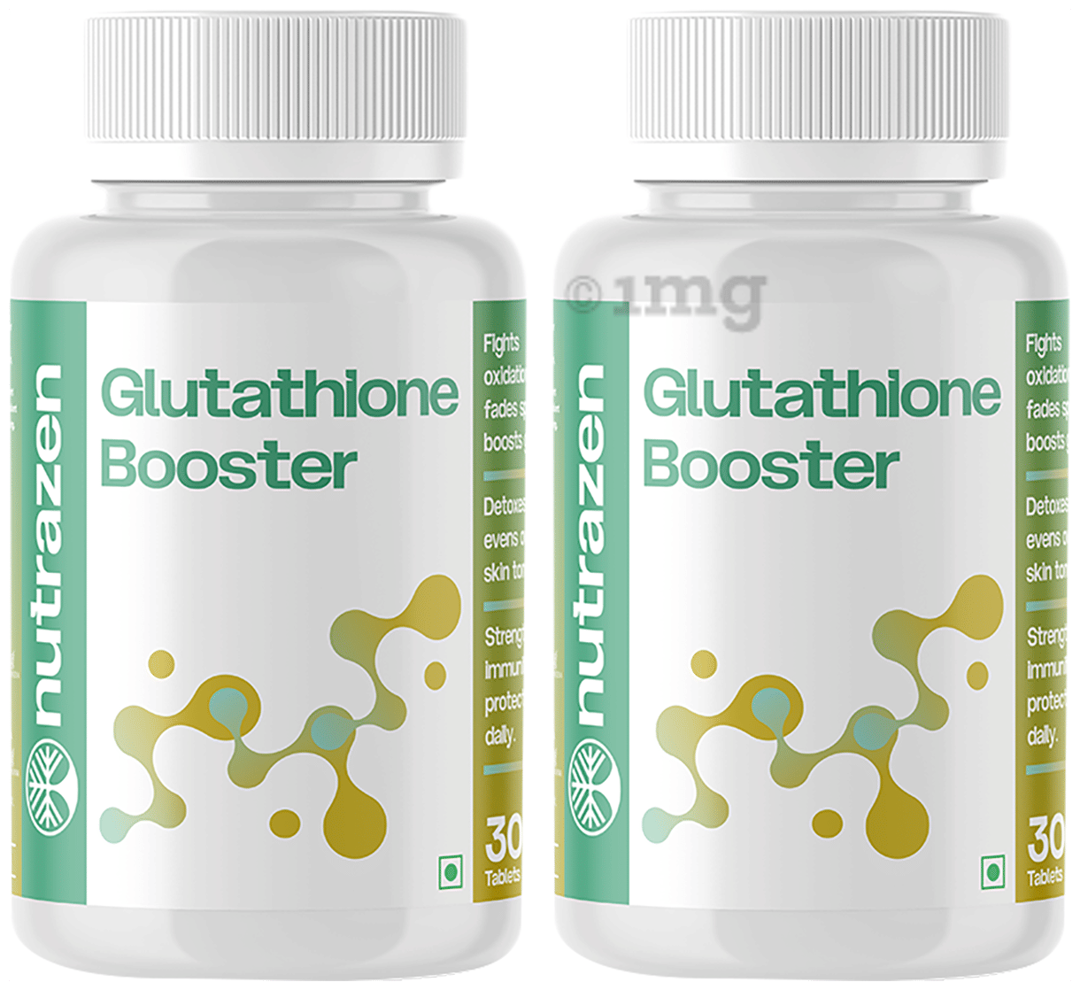 Nutrazen Glutathione Booster Tablet ( 30 Each ): Buy combo pack of 2.0  bottles at best price in India | 1mg