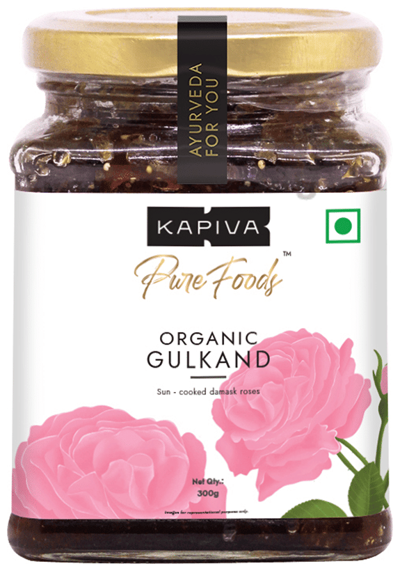Kapiva Pure Foods Organic Gulkand | Sun-Cooked Damask Roses
