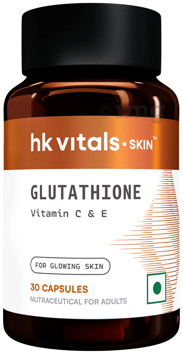 HK Vitals Glutathione 500mg | Capsule for Skin Health: Buy bottle of 30.0  vegicaps at best price in India