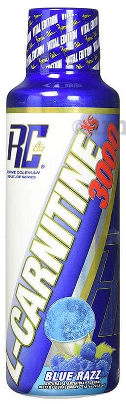 Ronnie Coleman L-Carnitine XS 3000 for Lean Muscle Support Blue Razz