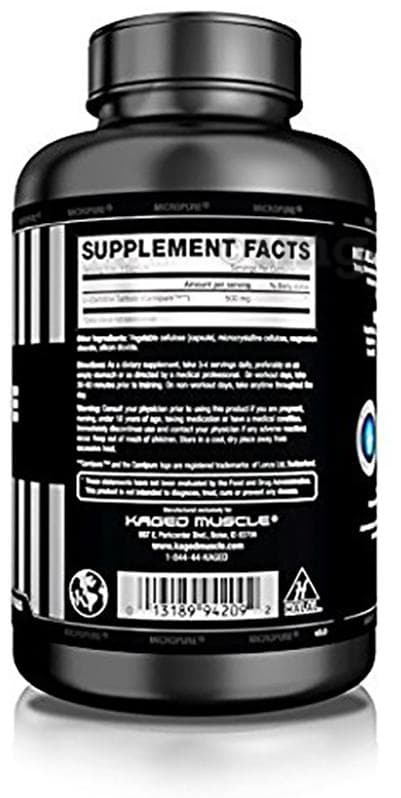 l-acetil carnitina hcl Acetyl-L-Carnitin HCl 500 mg, 60 capsules - KLEAN LABS