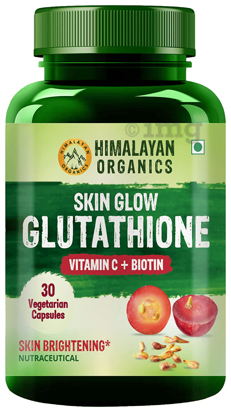 Himalayan Organics Skin Glow Gutathione Vegetarian Capsule for Healthy & Glowing Skin: Buy bottle of 30.0 vegicaps at in India | 1mg Himalayan Organics Skin Glow Gutathione Vegetarian Capsule for Healthy & Glowing Skin: Buy bottle of 30.0 vegicaps at in India | 1mg