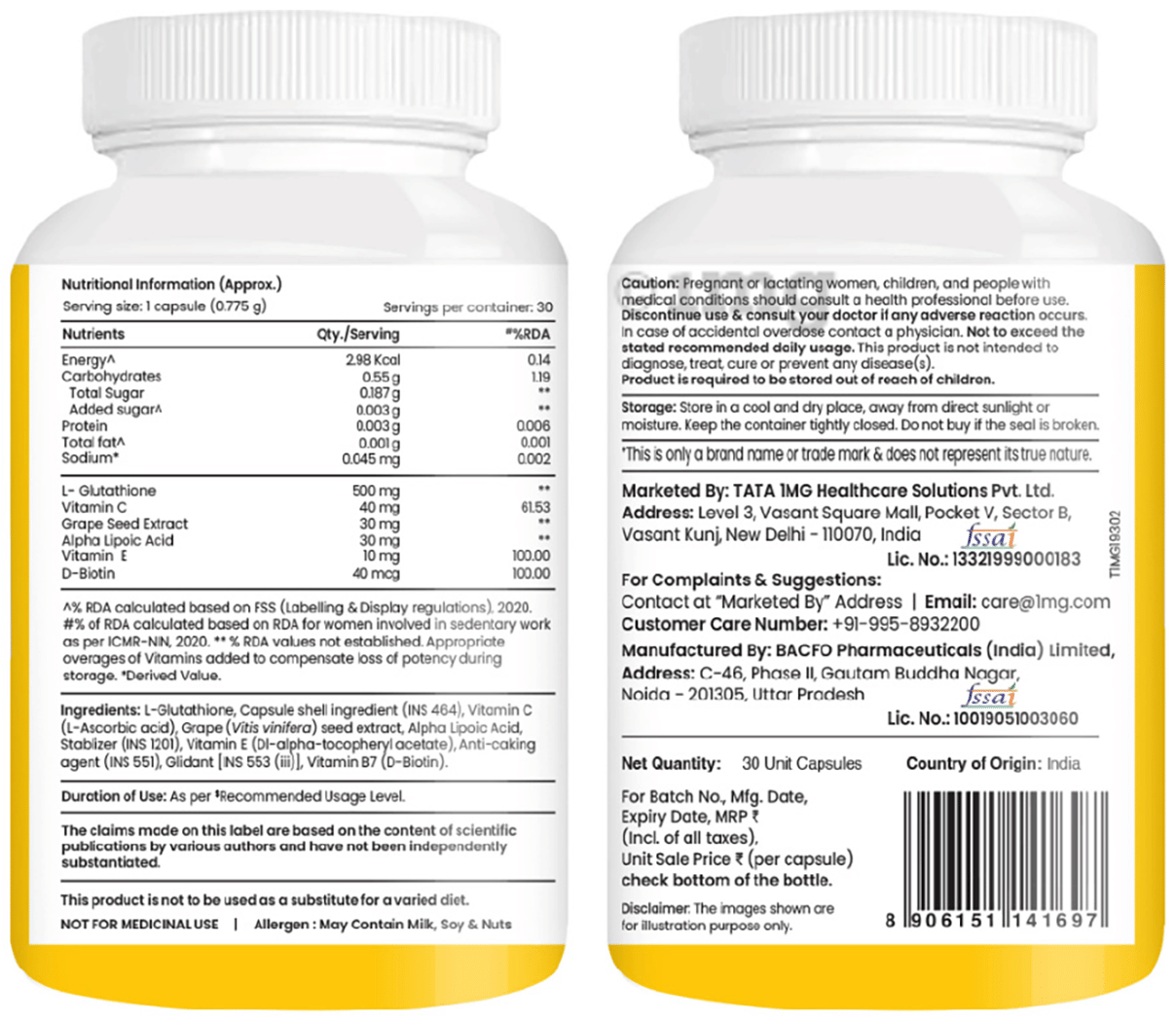 glutathione whitening pills dubai Noble Nature Glutathione Capsules 500mg Extra Strength Reduced Form - 30  Veg Capsules: Buy Online at Best Price in UAE