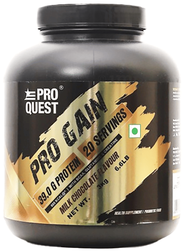 Pro Quest Pro Gain Powder Milk Chocolate: Buy jar of 3.0 kg Powder
