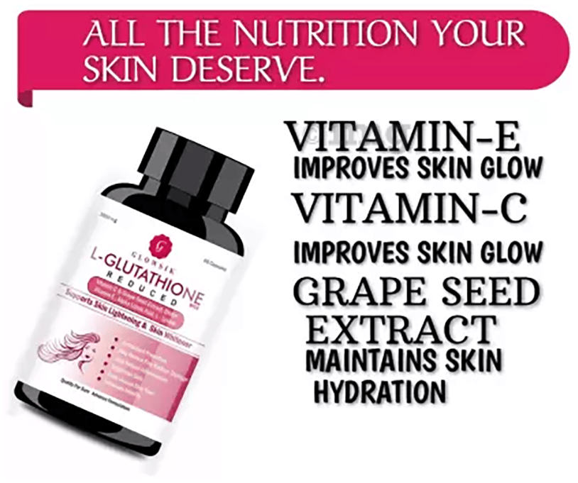 glowsik glutathione 1000 mg capsules Glowsik L-Glutathione (Reduced) 1000mg | With Vitamin C & ALA for Skin Health Capsule: Buy bottle of 60.0 capsules at best price in India