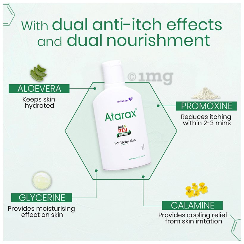 Atarax Anti-Itch Lotion with Aloe Vera & Glycerine | For Quick Relief from  Itching: Buy bottle of 100.0 ml Lotion at best price in India | 1mg