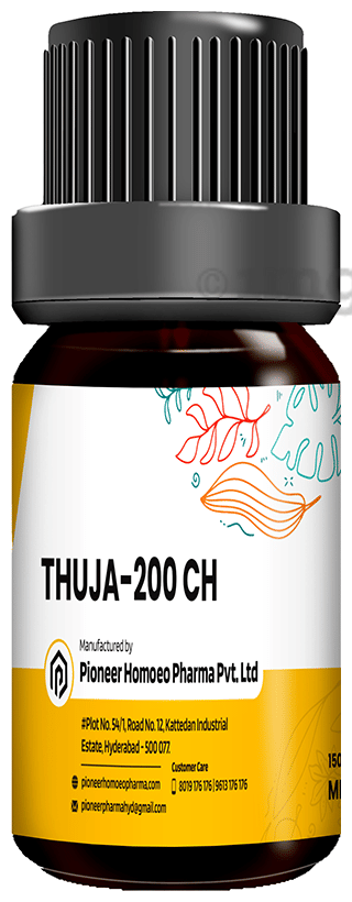 Pioneer Pharma Thuja Globules Pellets Multidose Pills 200 CH: Buy bottle of  150.0 tablets at   in India | 1mg