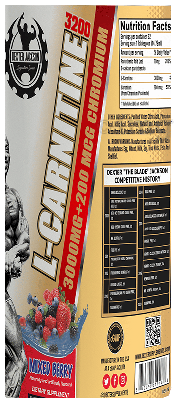 l carnitine dexter jackson SirenLabs L-Carnitine Elite Burn - Strawberry Blast