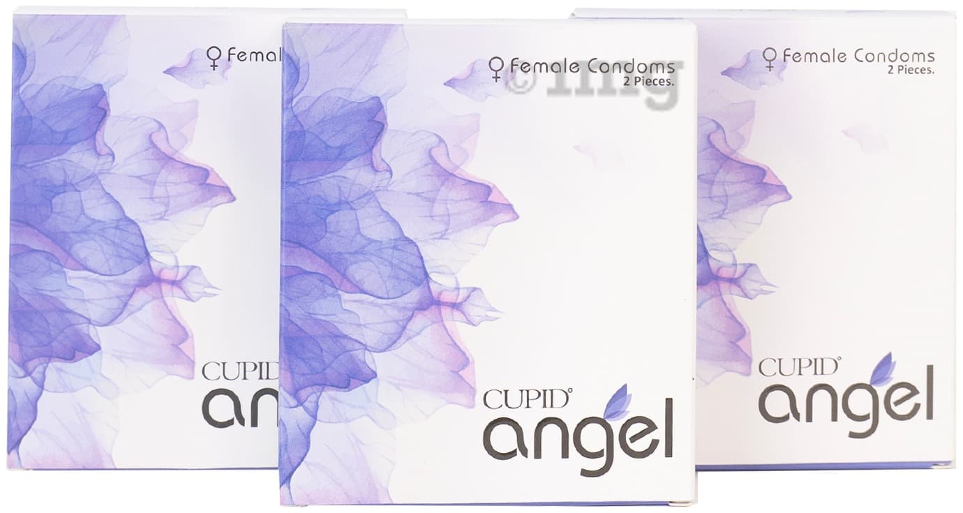 Cupid Angel Female Condom (2 Each) Lavender: Buy combo pack of 3.0 Packs at  best price in India | 1mg