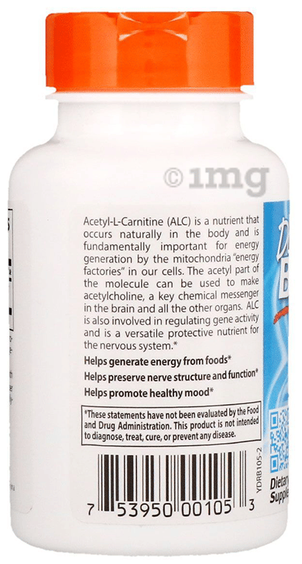 Doctor's Best Acetyl-L-Carnitine with Biosint 500mg Veggie Caps | Promotes  Healthy Mood: Buy bottle of 60.0 vegicaps at best price in India