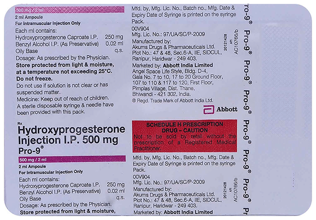Pro 9 500mg Injection