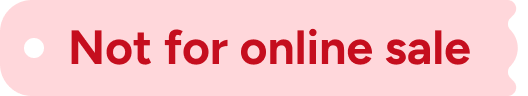 Not for online sale