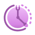 pink clock