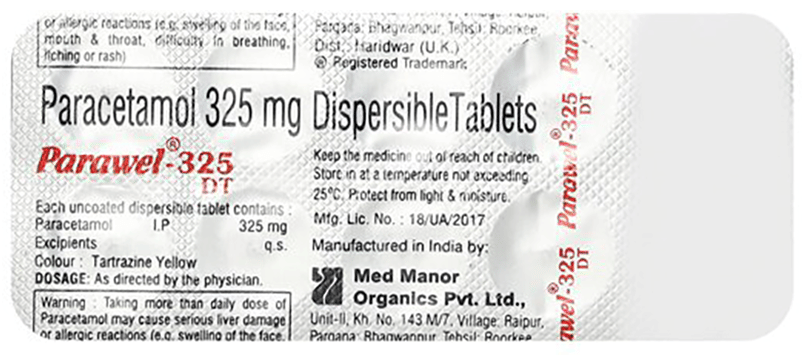 PARAWEL 325DT TABLET 1X10 - Scraped Image